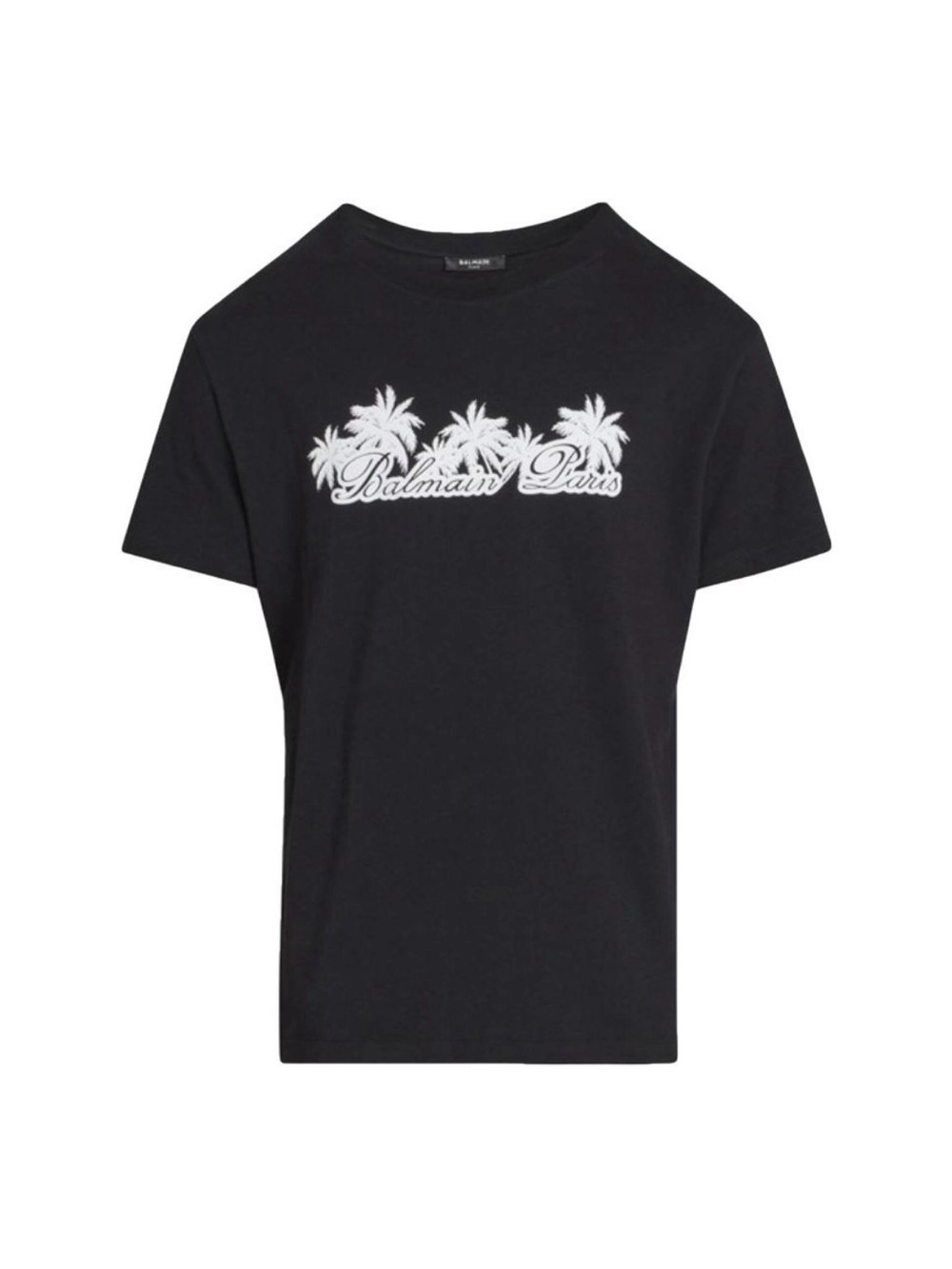 Balmain Palm Tree Print Graphic T-Shirt
Black Men's XL